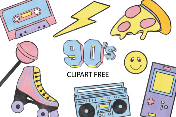 90s Clipart Free: Graphics & Freebies for Crafters