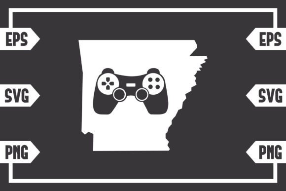 Arkansas Gaming Controller Graphics for Crafts
