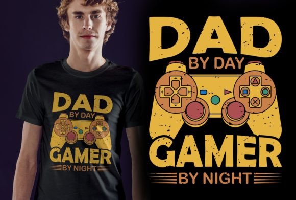 Dad by Day Funny Video Gammer Design Review