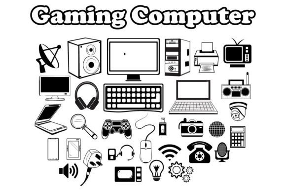 Gaming Computer Elements Set: A Designer's Review