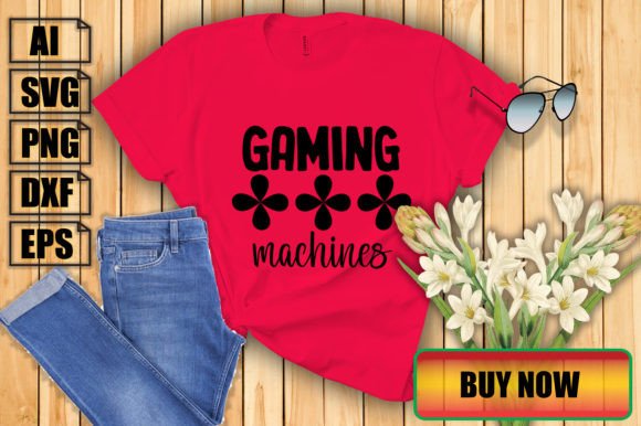 Gaming Machines Graphics for Print Templates
