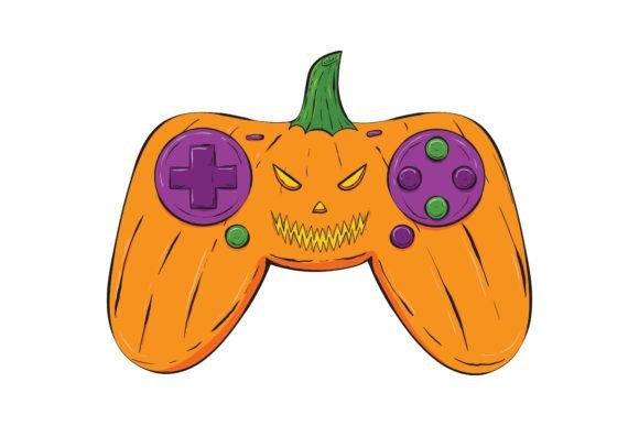 Halloween Pumpkin Controller: Fun Graphics & Illustrations