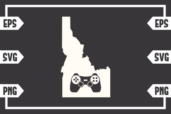 Idaho Gaming Controller Graphics for Crafts