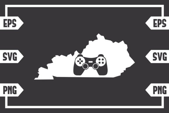 Kentucky Gaming Controller Graphics for Crafts