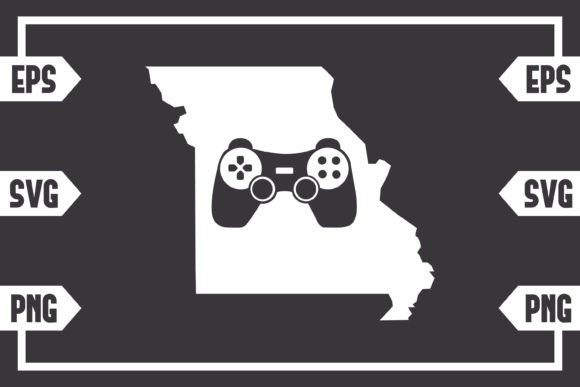 Missouri Gaming Controller Graphics for Crafts