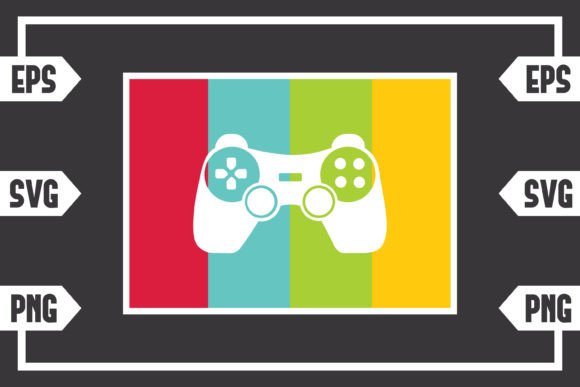 Retro Gaming Graphics for Crafts & Design