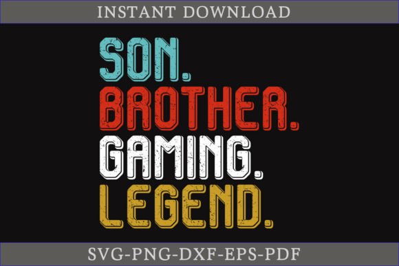 Son Brother Gaming Legend Shirt SVG Review