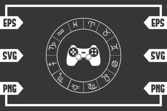 Zodiac Gaming Controller Graphics for Crafts